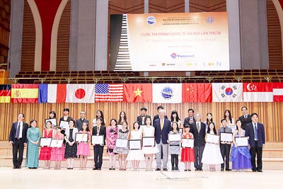 Bế mạc Cuộc thi Piano quốc tế Hà Nội 2015: Việt Nam giành nhiều giải thưởng lớn