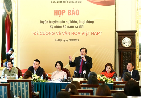 Bộ VHTTDL công bố các sự kiện kỷ niệm 80 năm ra đời Đề cương về văn hóa Việt Nam