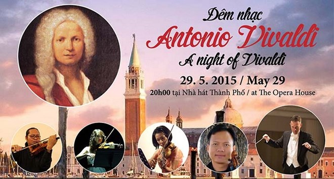 Bốn nghệ sỹ violin Việt Nam trình diễn tại "Đêm nhạc Vivaldi"