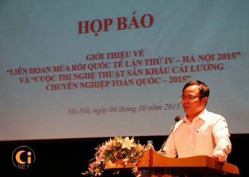 Họp báo giới thiệu Liên hoan múa rối quốc tế 2015 tại Việt Nam