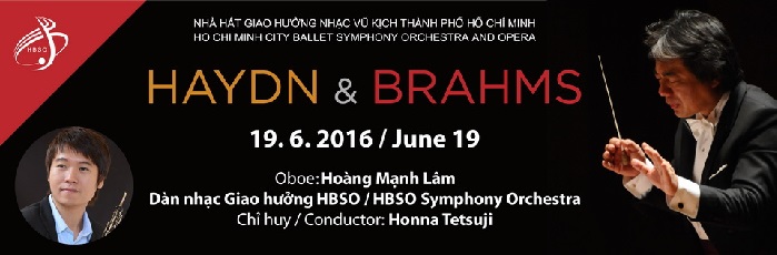 Nhạc trưởng Honna Tetsuji biểu diễn trong đêm nhạc "Haydn và Brahms"