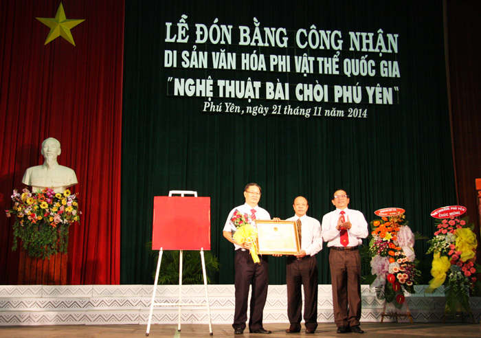 Phú Yên: Tổ chức lễ đón Bằng công nhận DSVHPVT quốc gia đối với Nghệ thuật bài chòi