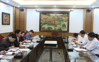 Thứ trưởng Bộ VHTTDL Huỳnh Vĩnh Ái làm việc với lãnh đạo UBND tỉnh Cần Thơ