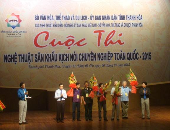 Thứ trưởng Vương Duy Biên dự khai mạc cuộc thi nghệ thuật sân khấu kịch nói chuyên nghiệp toàn quốc 2015