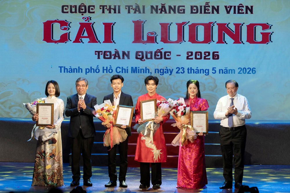Trao 4 giải Nhất tại cuộc thi Tài năng diễn viên cải lương toàn quốc 2026