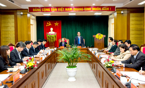Bộ trưởng Hoàng Tuấn Anh thăm và làm việc tại Tuyên Quang