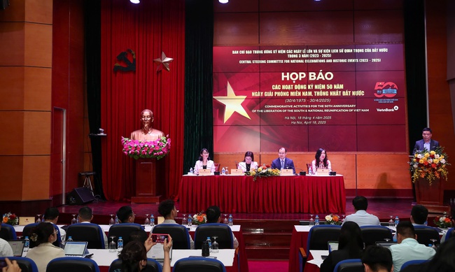 Họp báo trong nước và quốc tế về các hoạt động kỷ niệm 50 năm Ngày Giải phóng miền Nam, thống nhất đất nước