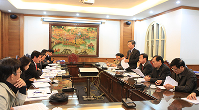 Thứ trưởng Huỳnh Vĩnh Ái làm việc với lãnh đạo tỉnh Quảng Trị